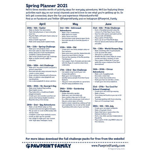 Spring Planner 2021