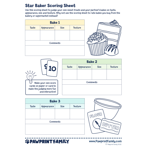 Star Baker Scoring Sheet