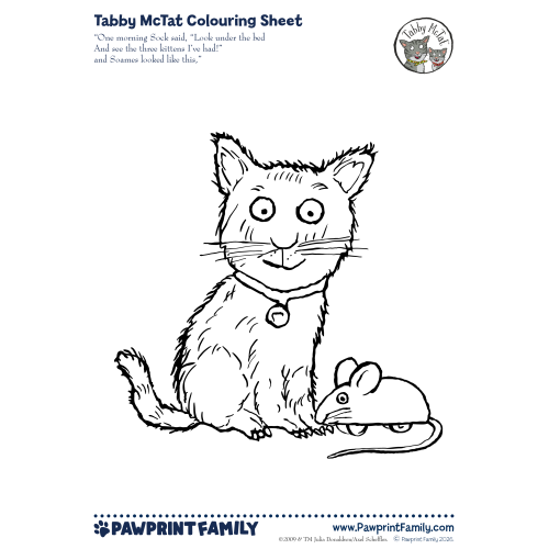 Tabby McTat Colouring Sheet - Soames