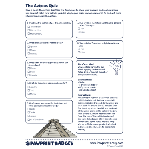 The Aztecs Quiz