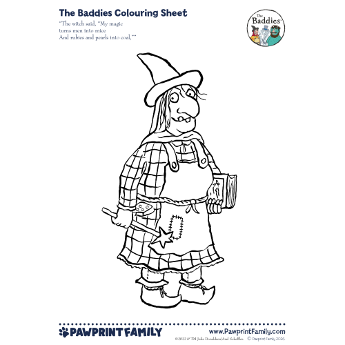 The Baddies Colouring Sheets Full Pack 2