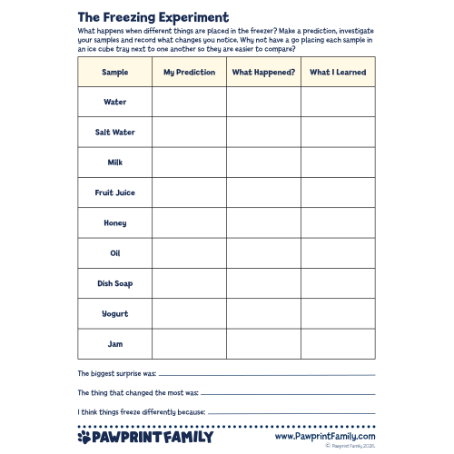 The Freezing Experiment 2