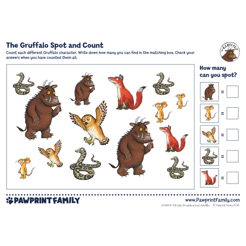 The Gruffalo Spot And Count 1