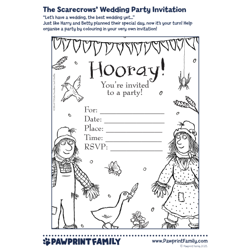 The Scarecrows' Wedding Party Invitation