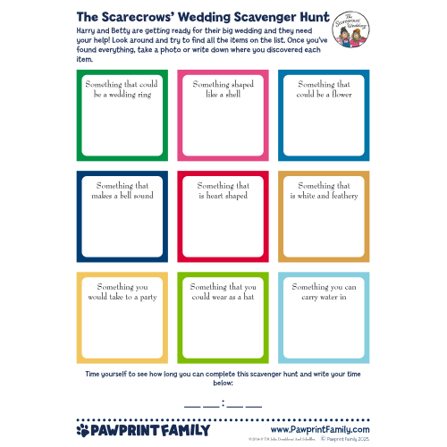 The Scarecrows' Wedding Scavenger Hunt