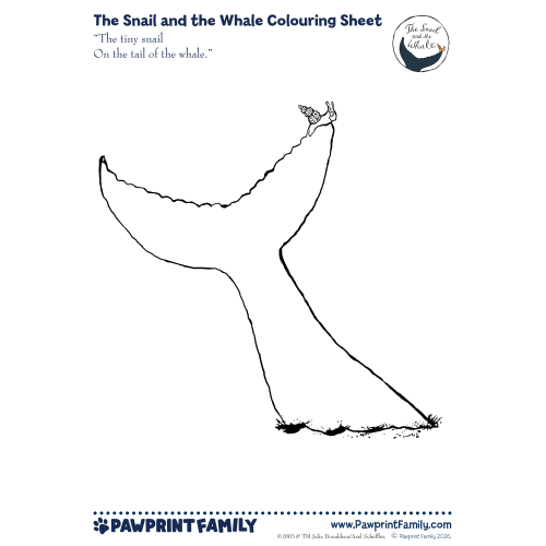 The Snail and the Whale Colouring Sheet