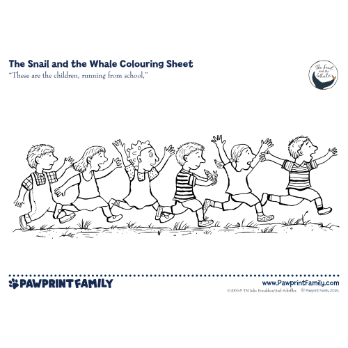 The Snail and the Whale Colouring Sheet - Children