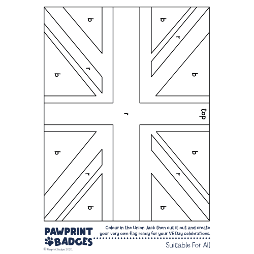 Union Jack Colouring Sheet