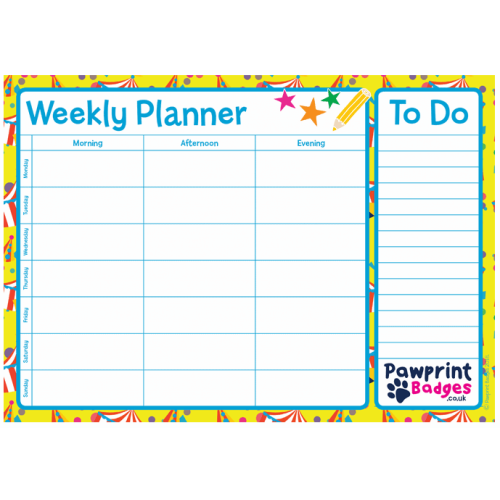 Weekly Planner - Circus