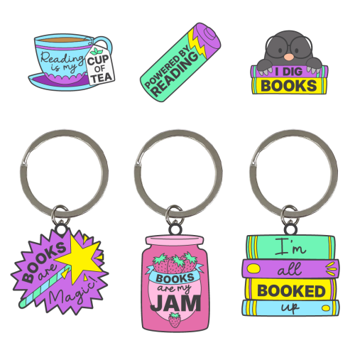 World Book Day Pin & Keyring Box