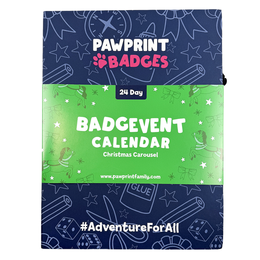 Photograph: 24 Day Advent Calendar - Carousel (Badges, Envelopes, Activity Cards & Box)