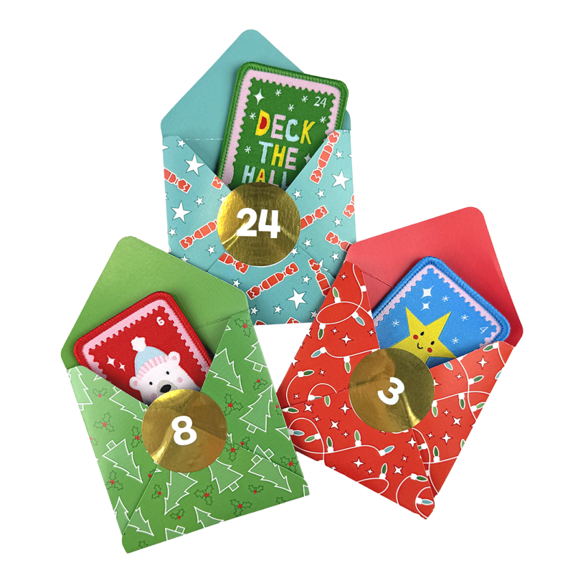 Photograph: 24 Day Advent Calendar - Seasonal Stamps (Badges, Envelopes & Activity Cards)