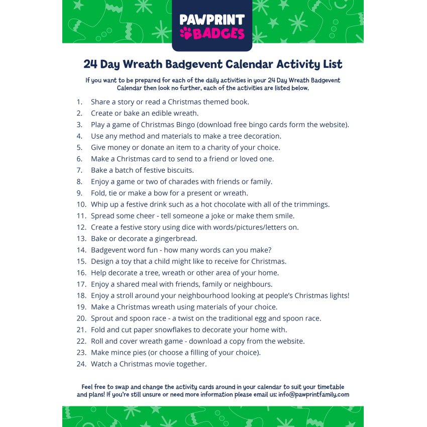 Photograph: 24 Day - Christmas Wreath Challenge List