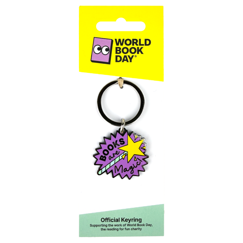 Photograph: Books are Magic Keyring