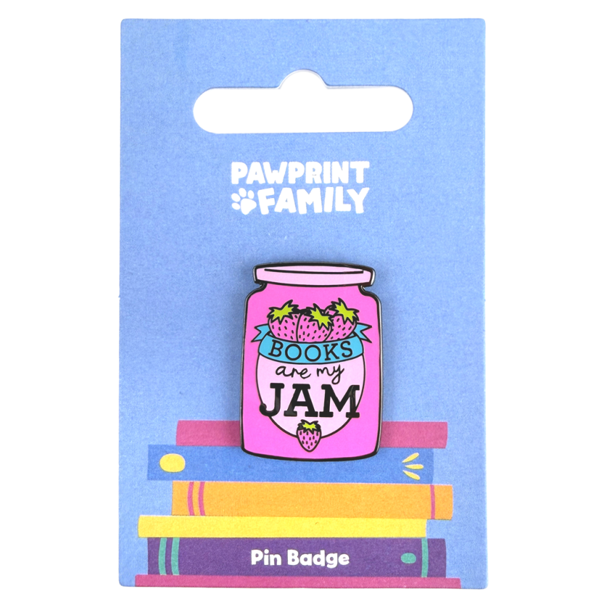 Photograph: Books Are My Jam Pin Badge