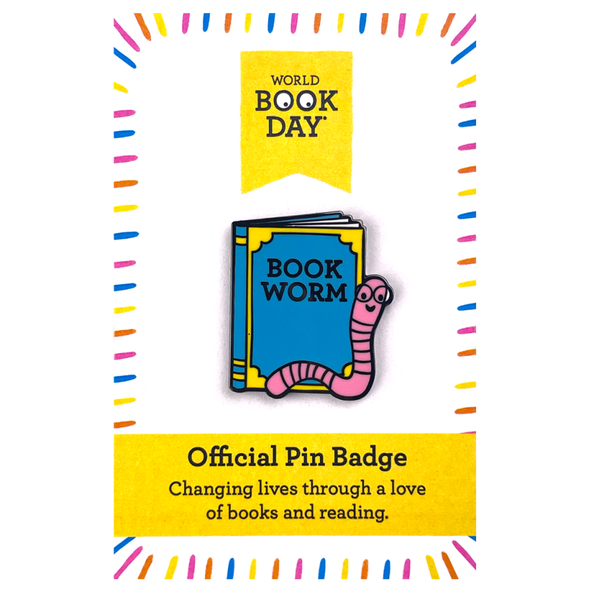Photograph: Bookworm Pin Badge