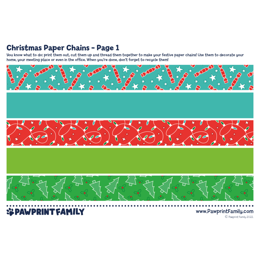 Photograph: Christmas Paper Chains