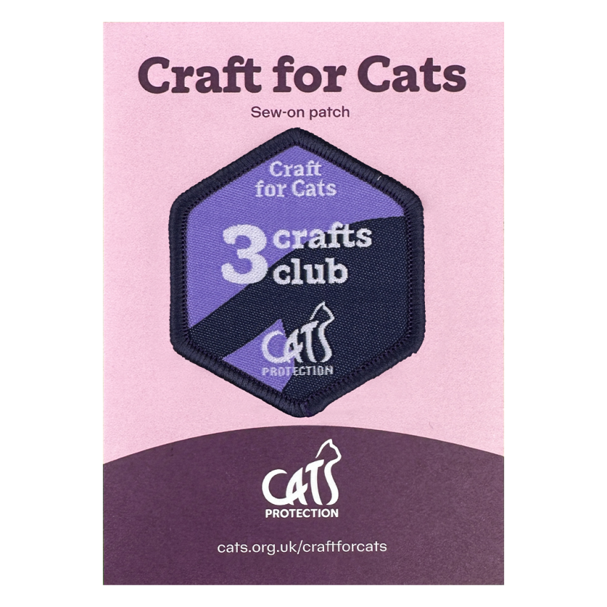 Photograph: Craft For Cats: 3 Crafts Club Sew-On Patch