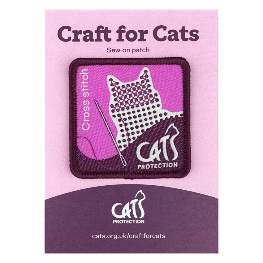 Photograph: Craft For Cats: Cross Stitch Sew-On Patch