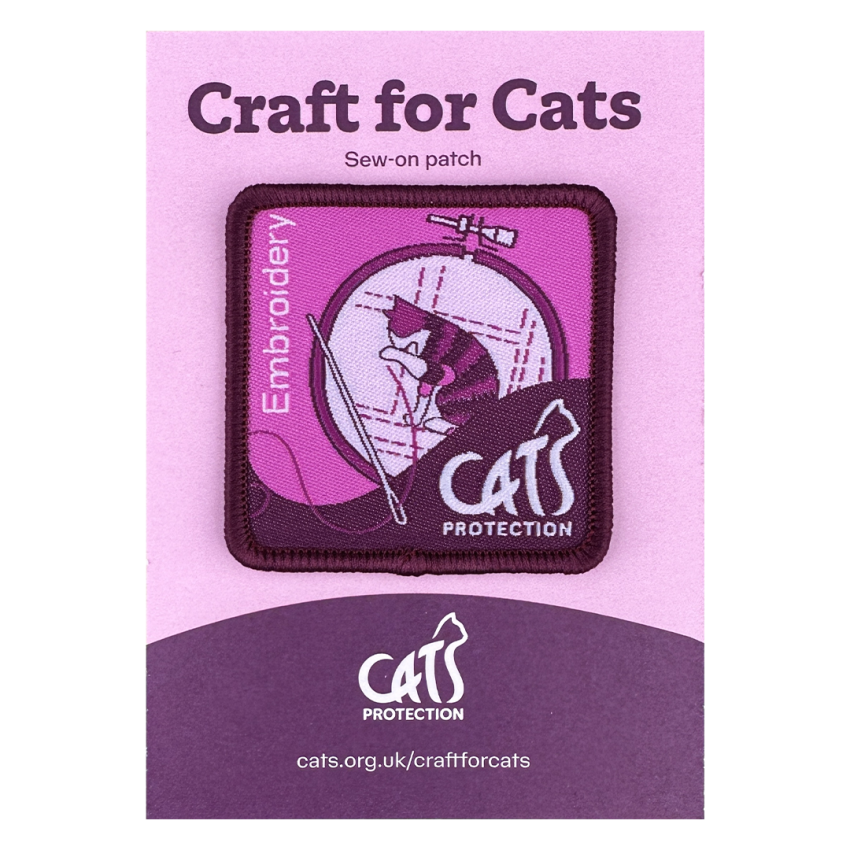 Photograph: Craft For Cats: Embroidery Sew-On Patch