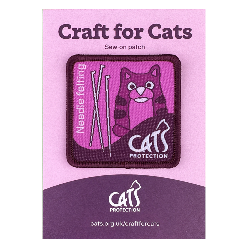 Photograph: Craft For Cats: Needle Felting Sew-On Patch