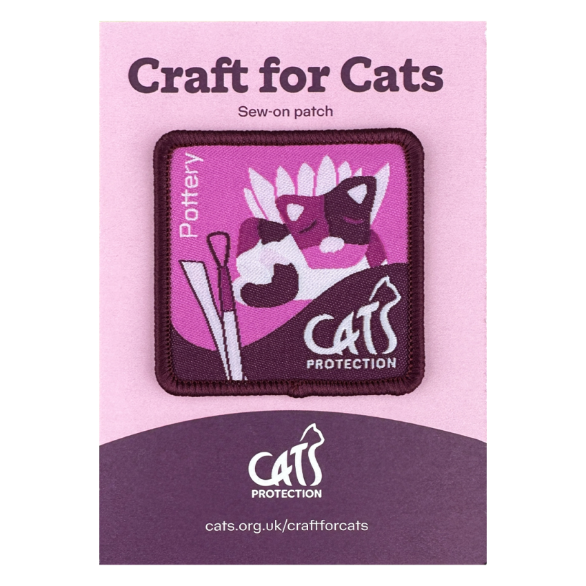 Photograph: Craft For Cats: Pottery Sew-On Patch