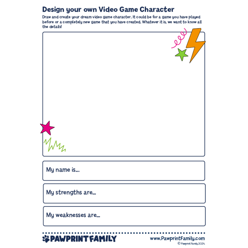 Photograph: Design Your Own Video Game Character