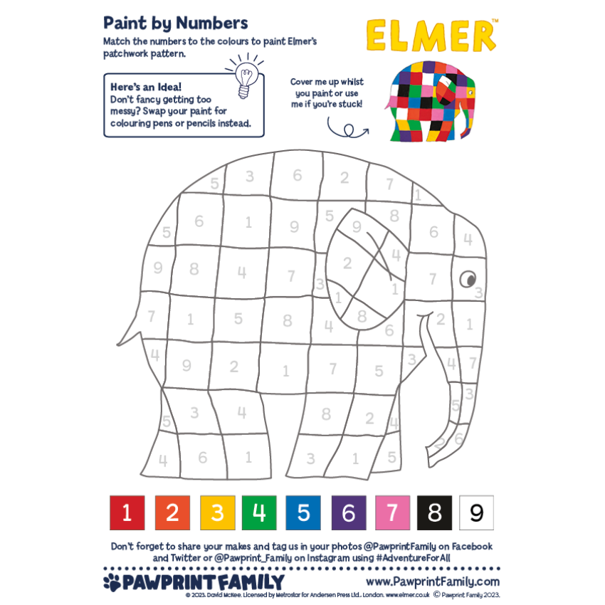 Photograph: Elmer Paint by Numbers