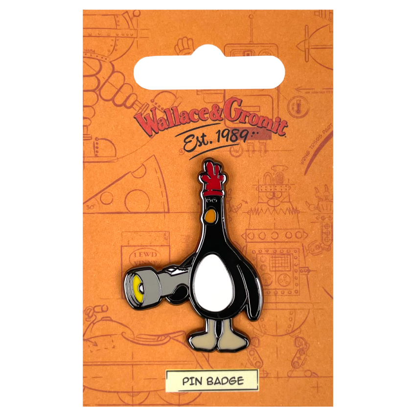 Photograph: Feathers McGraw Pin Badge