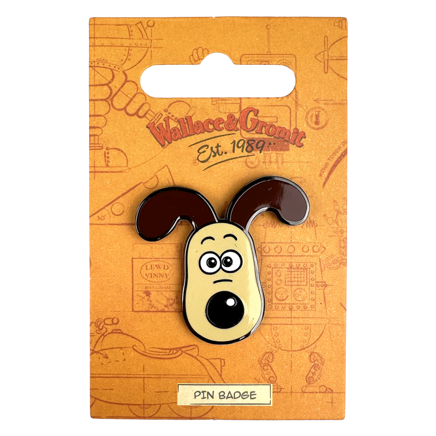 Photograph: Gromit Head Pin Badge