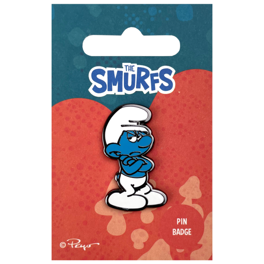 Photograph: Grouchy Smurf Pin Badge