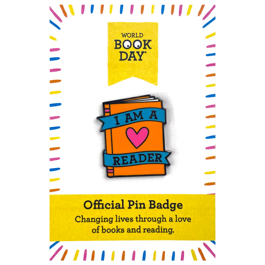 Photograph: I Am A Reader Pin Badge