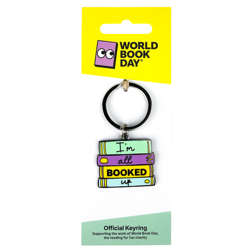 Photograph: I'm all Booked Up Keyring
