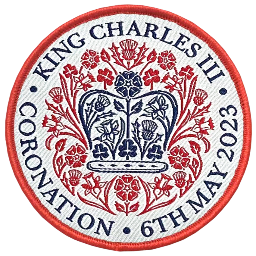 Photograph: King's Coronation Souvenir Badge - Woven