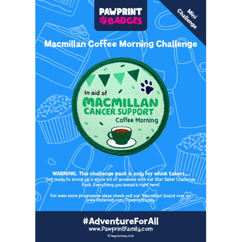 Photograph: Macmillan Coffee Morning Challenge Pack