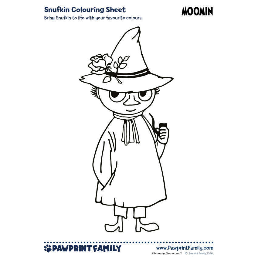 Photograph: Moomin Colouring Sheets