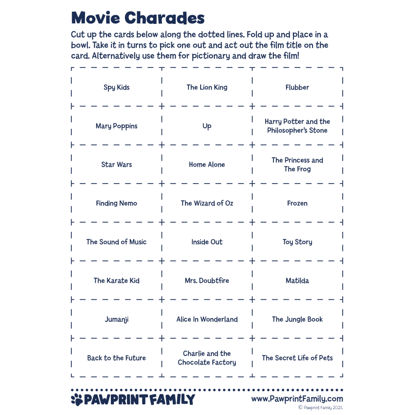 Photograph: Movie Charades