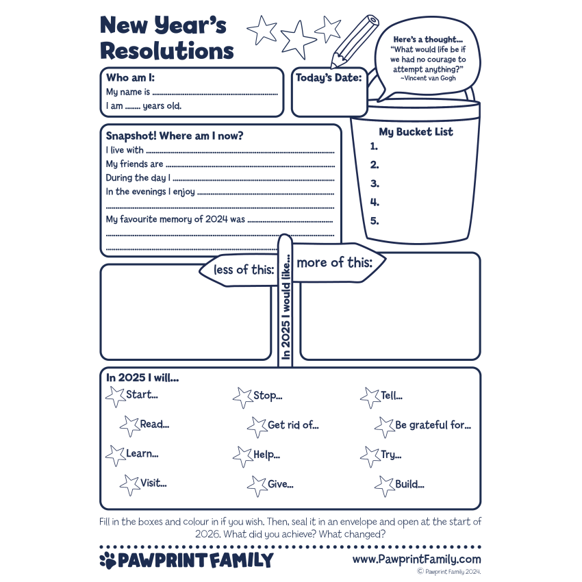 Photograph: New Year's Resolutions 2024/2025