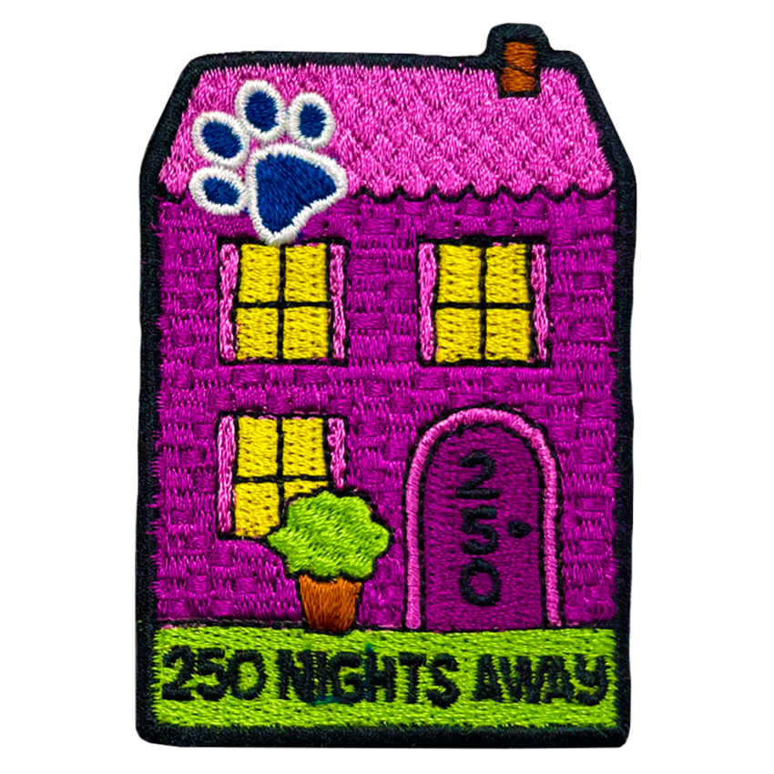 Photograph: Nights Away Milestone - 250 Nights Away