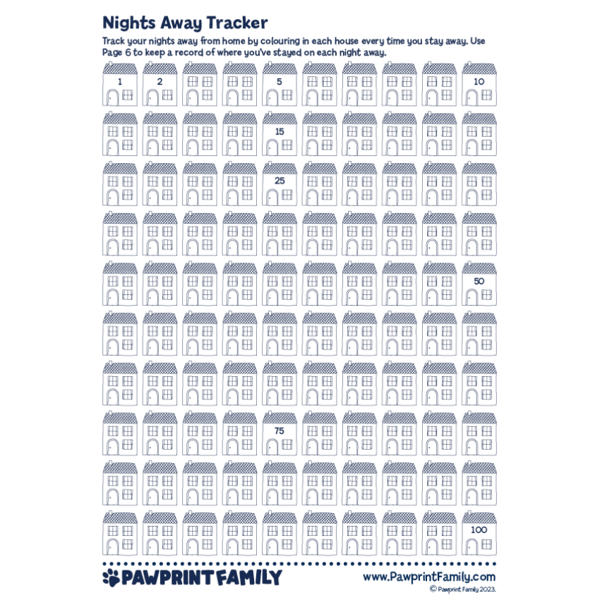 Photograph: Nights Away Tracker