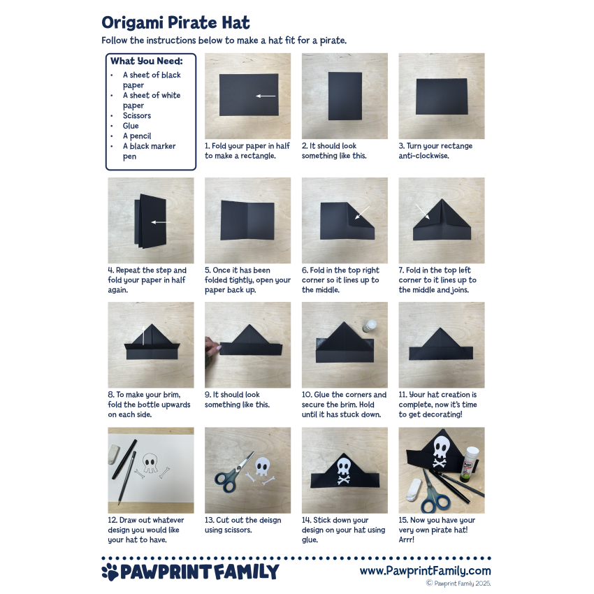 Photograph: Origami Pirate Hat