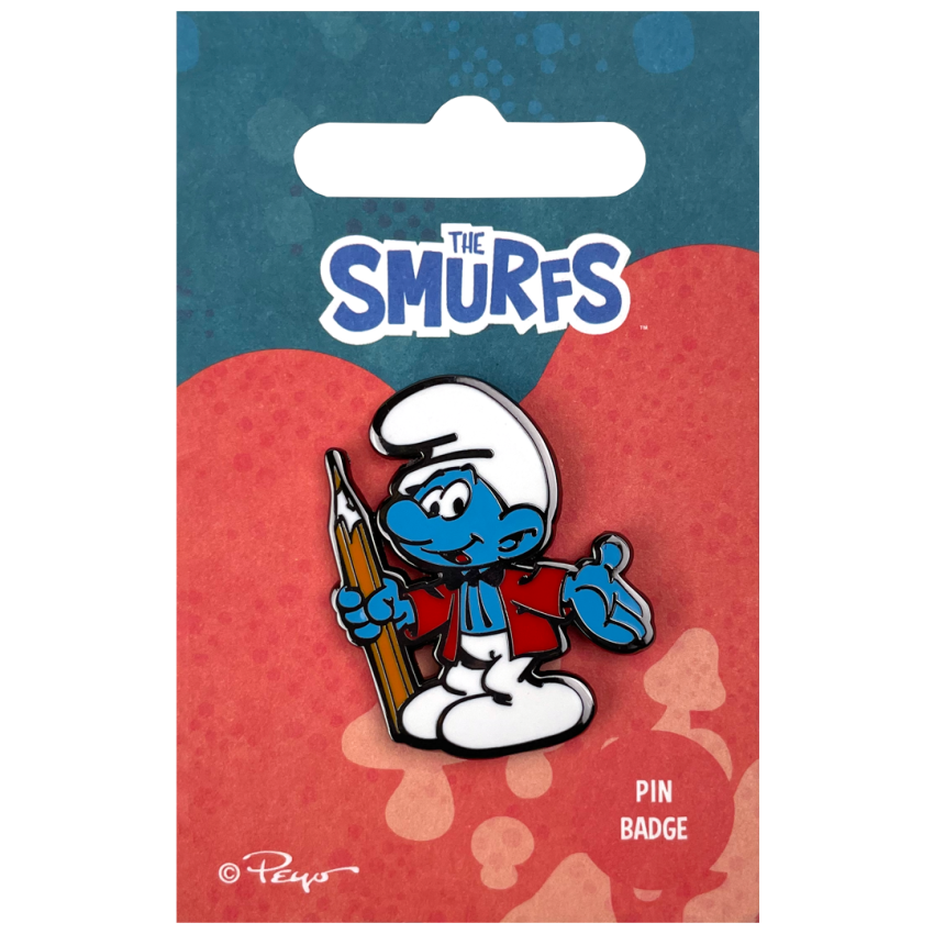 Photograph: Painter Smurf Pin Badge