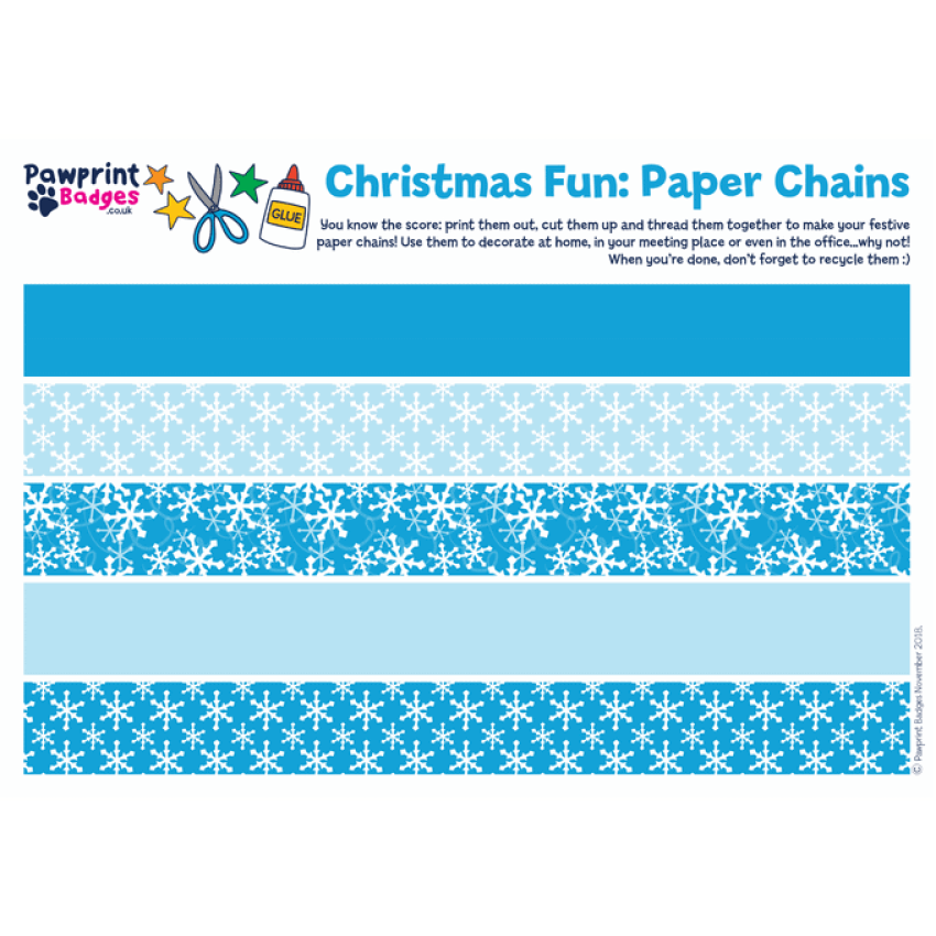 Photograph: Paper Chain - Snowflake Pattern