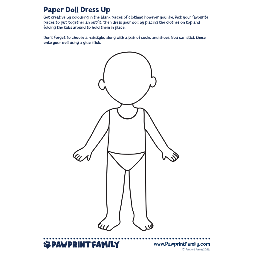 Photograph: Paper Doll Dress Up