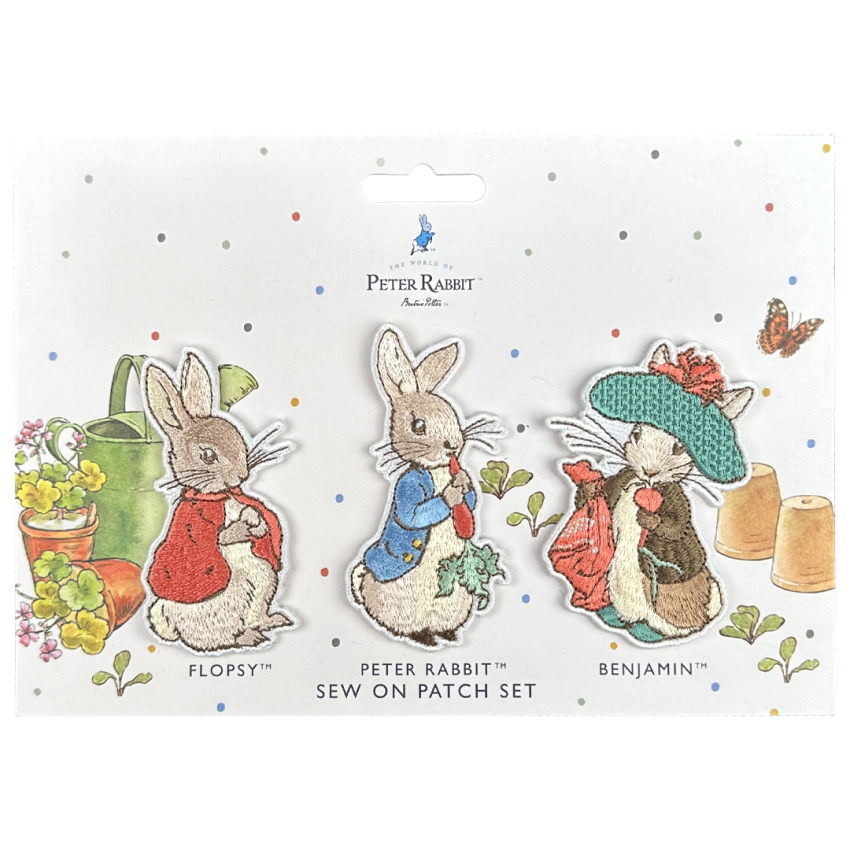 Photograph: Peter Rabbit™️ Sew On Patch Set