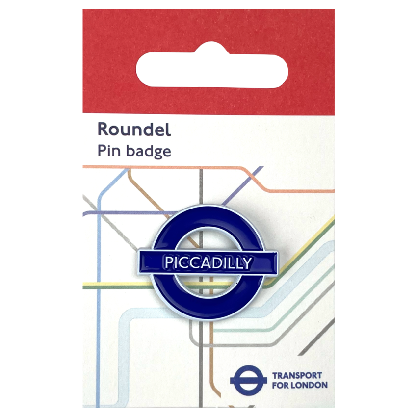 Photograph: Piccadilly Line Pin Badge