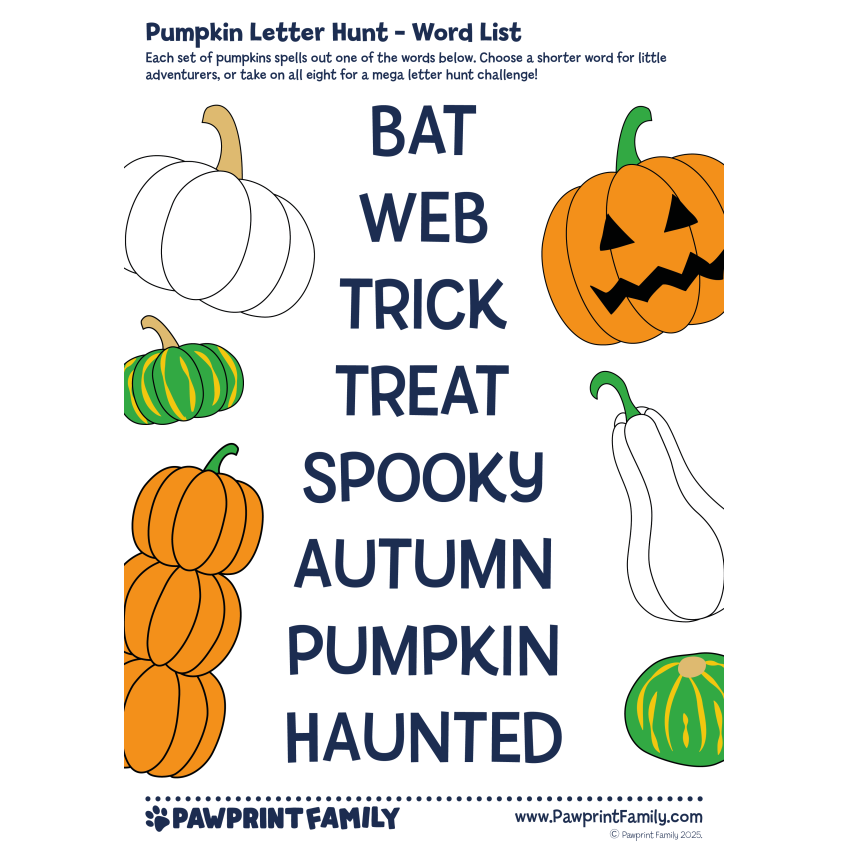 Photograph: Pumpkin Letter Hunt 