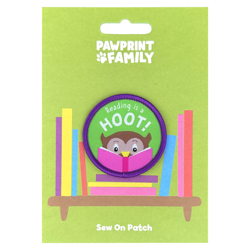 Photograph: Reading is a Hoot Sew On Patch