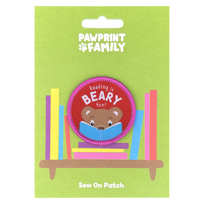 Photograph: Reading is Beary Fun Sew On Patch