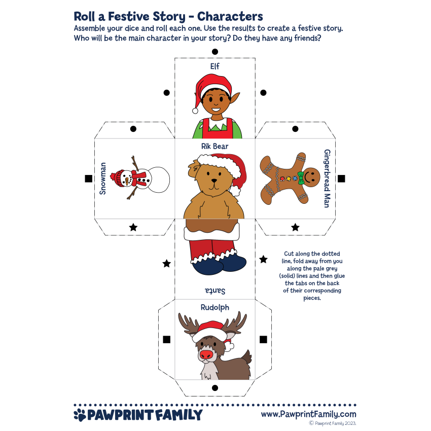 Photograph: Roll a Festive Story Dice